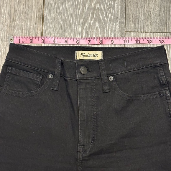Madewell 10” High-Rise Skinny Jeans in Black Frost - Picture 8 of 12